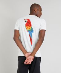Camiseta-Masculina-Blueman-Arara-Manga-Curta-Gola-Careca-Cinza-Mescla-Claro-9282656-Cinza_Mescla_Claro_3