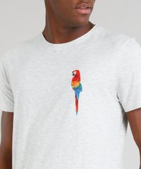 Camiseta-Masculina-Blueman-Arara-Manga-Curta-Gola-Careca-Cinza-Mescla-Claro-9282656-Cinza_Mescla_Claro_4