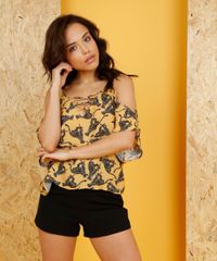 Blusa-Ampla-Feminina-Triya-Estampada-Leopardo-Open-Shoulder-Manga-Curta-Mostarda-9258649-Mostarda_2