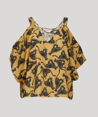 Blusa-Ampla-Feminina-Triya-Estampada-Leopardo-Open-Shoulder-Manga-Curta-Mostarda-9258649-Mostarda_5