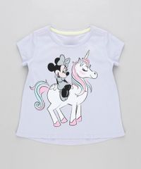 Blusa-Infantil-Minnie-com-Unicornio-Manga-Curta-Decote-Redondo-Lilas-9313327-Lilas_1