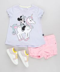 Blusa-Infantil-Minnie-com-Unicornio-Manga-Curta-Decote-Redondo-Lilas-9313327-Lilas_3