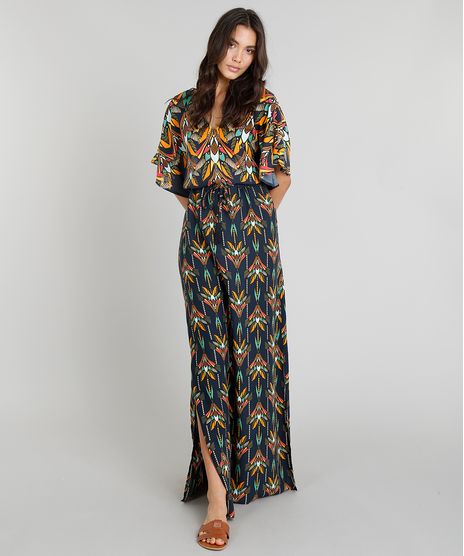 Vestido-Feminino-Longo-Cia--Maritima-Estampado-Boho-Chic-com-Tassel-Azul-Marinho-9256217-Azul_Marinho_1