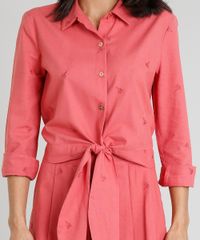 Camisa-Feminina-Agua-de-Coco-Cropped-em-Linho-Bordada-de-Coqueiros-Manga-Longa-Coral-9254744-Coral_4