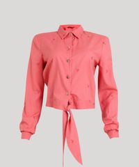 Camisa-Feminina-Agua-de-Coco-Cropped-em-Linho-Bordada-de-Coqueiros-Manga-Longa-Coral-9254744-Coral_5