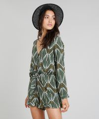 Macaquinho-Feminino-Cia--Maritima-Estampado-Indian-com-No-Manga-Longa-Verde-Escuro-9274483-Verde_Escuro_1