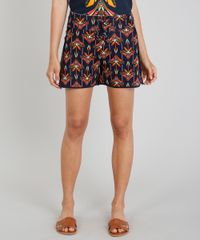 Short-Feminino-Cia--Maritima-Estampado-Boho-Chic-com-Lace-Up-Azul-Marinho-9264323-Azul_Marinho_1