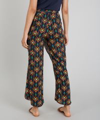 Calca-Envelope-Feminina-Cia--Maritima-Estampada-Boho-Chic-com-Faixa-para-Amarracao-Azul-Marinho-9275925-Azul_Marinho_3
