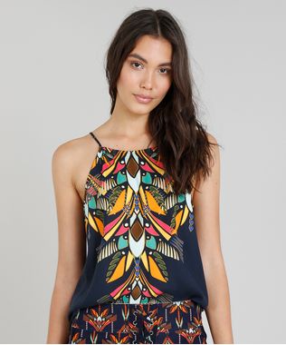 Regata-Feminina-Halter-Neck-Cia--Maritima-Estampada-Boho-Chic-Azul-Marinho-9275927-Azul_Marinho_1