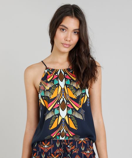 Regata-Feminina-Halter-Neck-Cia--Maritima-Estampada-Boho-Chic-Azul-Marinho-9275927-Azul_Marinho_1 Regata-Feminina-Halter-Neck-Cia--Maritima-Estampada-Boho-Chic-Azul-Marinho-9275927-Azul_Marinho_1