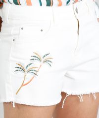 Short-Boy-Feminino-Cia--Maritima-com-Bordado-de-Coqueiros-Off-White-9331774-Off_White_4