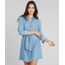 Chemise-Jeans-Feminina-Cia--Maritima-Manga-Longa-com-Faixa-da-Amarrar-Azul-Medio-9331777-Azul_Medio_1
