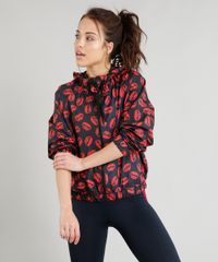 Jaqueta-Corta-Vento-Feminina-Triya-Estampada-Bocas-com-Capuz-Preta-9266359-Preto_1