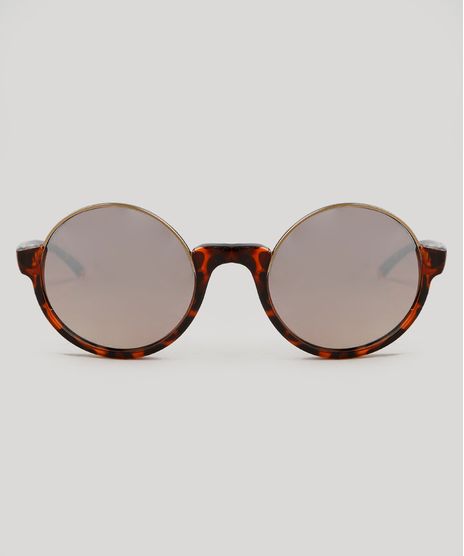 Oculos-de-Sol-Cia--Maritima-Redondo-Feminino-Oneself-Tartaruga-9343663-Tartaruga_1