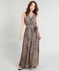 Vestido-Feminino-Longo-Triya-Estampado-Animal-Print-com-Faixa-para-Amarracao-Bege-9258647-Bege_1