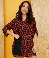 Chemise-Feminino-Triya-Estampado-Bocas-Manga-Curta-Preta-9258646-Preto_2