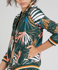 Jaqueta-Bomber-Feminina-Cia--Maritima-Esportiva-Estampada-Folhagem-Verde-Escuro-9266357-Verde_Escuro_4