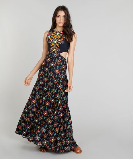 Vestido-Longo-Feminino-Cia--Maritima-Estampado-Boho-Chic-com-Recortes-Laterais-com-Protecao-UV50--Azul-Marinho-9276012-Azul_Marinho_1