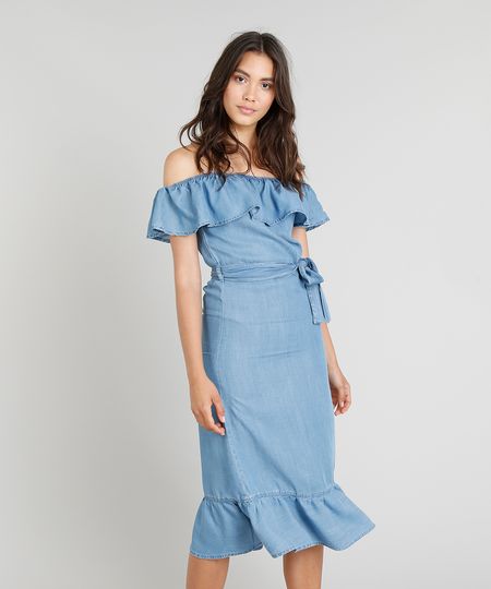 Vestido-Jeans-Midi-Feminino-Cia--Maritima-Ciganinha-com-Faixa-de-Amarrar-Azul-Medio-9331779-Azul_Medio_1