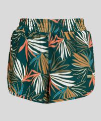 Short-Feminino-Running-Cia--Maritima-Esportivo-Estampado-Folhagem-Verde-Escuro-9264403-Verde_Escuro_5