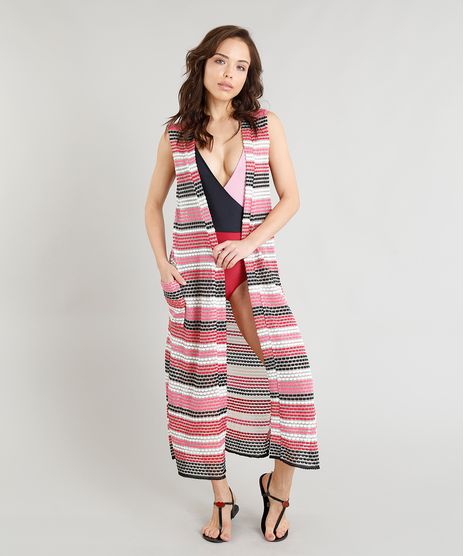 Colete-Longo-Feminino-Triya-Listrado-em-Trico-com-Bolso-e-Fenda-Pink-9295664-Pink_1