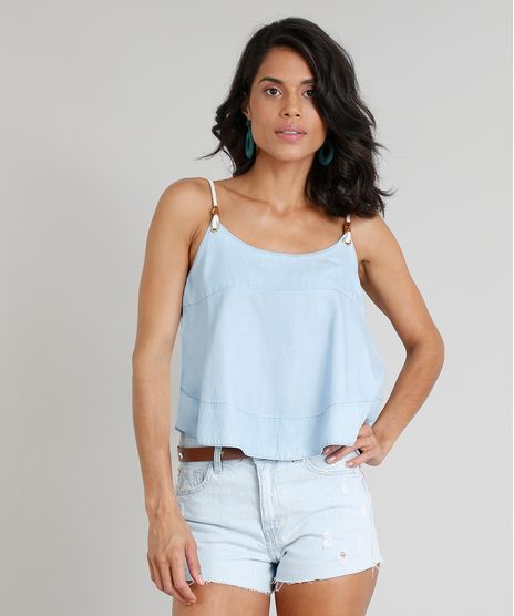 Regata-Jeans-Feminina-Ampla-Agua-de-Coco-com-Alca-de-Corda-Azul-Claro-9331762-Azul_Claro_1