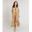Chemise-Longo-Feminino-Triya-Estampado-Leopardo-com-Fenda-Manga-Curta-Mostarda-9258652-Mostarda_1