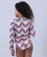 Blusa-de-Praia-Infantil-Cia--Maritima-Estampada-Etnica-com-Protecao-UV50--Coral-9285655-Coral_3