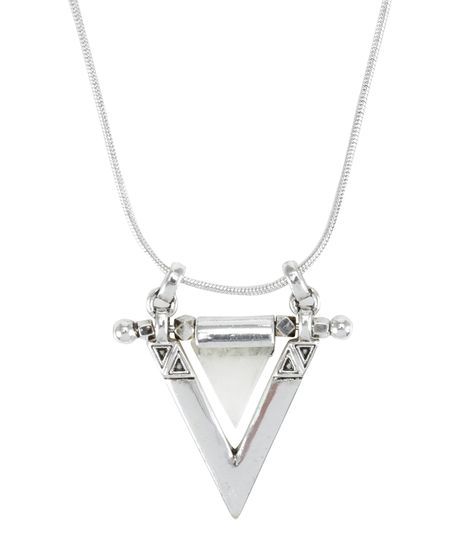 Colar-com-Pingente-Triangular-Prateado-8155835-Prateado_1