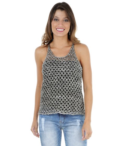 Regata-em-Trico-com-Paete-Prateada-8167633-Prateada_1
