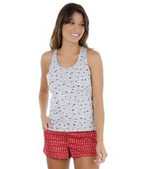 Regata-Estampada-de-Lhamas-Cinza-Mescla-8321848-Cinza_Mescla_1