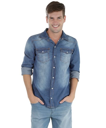 Camisa-Jeans-Azul-Medio-8276343-Azul_Medio_1 Camisa-Jeans-Azul-Medio-8276343-Azul_Medio_1
