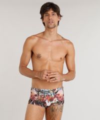 Sunga-Masculina-Agua-de-Coco-Estampada-Corais-com-Protecao-UV50--Coral-9323759-Coral_1