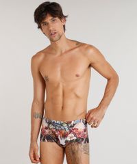 Sunga-Masculina-Agua-de-Coco-Estampada-Corais-com-Protecao-UV50--Coral-9323759-Coral_2
