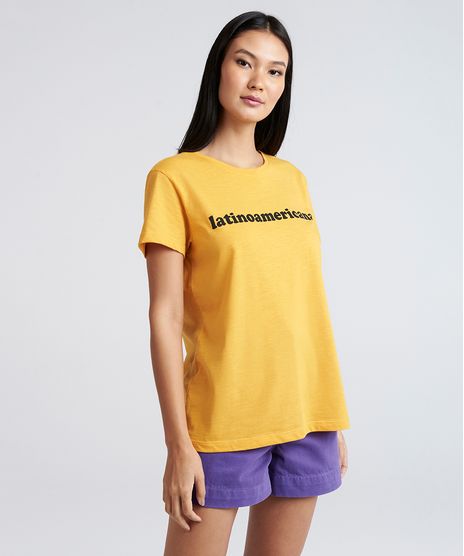 T-Shirt-Feminina-Mindset-Manga-Curta-Oversized--Latinoamericana--Mostarda-9394898-Mostarda_1