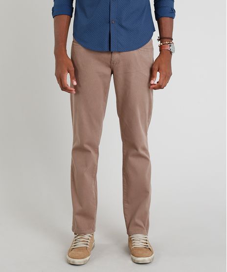 Calca-Masculina-Reta-em-Piquet-Kaki-Escuro-9305504-Kaki_Escuro_1