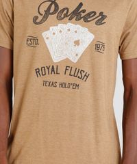 Camiseta-Masculina--Poker--Manga-Curta-Gola-Careca-Marrom-9331673-Marrom_4
