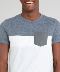 Camiseta-Masculina-Slim-Fit-com-Recortes-Manga-Curta-Gola-Careca-Cinza-Mescla-Escuro-9351631-Cinza_Mescla_Escuro_4