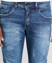 Calca-Jeans-Masculina-Skinny-com-Puidos-Azul-Medio-9305658-Azul_Medio_4