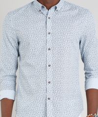 Camisa-Masculina-Slim-Estampada-Mini-Print-de-Folhagem-Manga-Longa-Azul-Claro-9253847-Azul_Claro_4