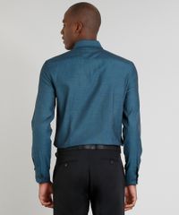 Camisa-Masculina-Slim-Manga-Longa-Verde-9246939-Verde_2