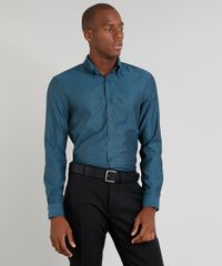 Camisa-Masculina-Slim-Manga-Longa-Verde-9246939-Verde_5