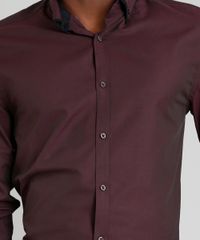 Camisa-Masculina-Slim-Manga-Longa-Vinho-9249821-Vinho_4
