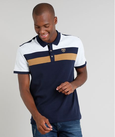 Polo-Masculina-com-Recortes-Manga-Curta-Azul-Marinho-9317391-Azul_Marinho_1