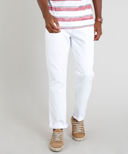 Calca-Masculina-Reta-em-Piquet-Branca-9305501-Branco_1 Calca-Masculina-Reta-em-Piquet-Branca-9305501-Branco_1