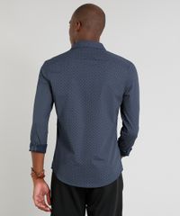 Camisa-Masculina-Slim-Estampada-Mini-Print-Manga-Longa-Azul-Marinho-9089567-Azul_Marinho_2