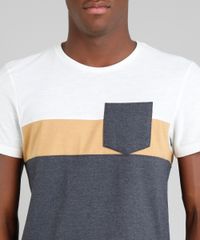 Camiseta-Masculina-Slim-Fit-com-Recortes-Manga-Curta-Gola-Careca-Cinza-Mescla-Escuro-9351636-Cinza_Mescla_Escuro_4