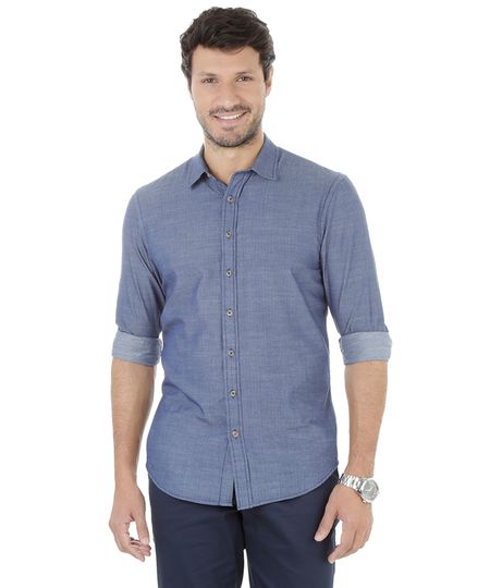 Camisa-Social-Comfort-Jeans-Azul-Medio-8181078-Azul_Medio_1 Camisa-Social-Comfort-Jeans-Azul-Medio-8181078-Azul_Medio_1