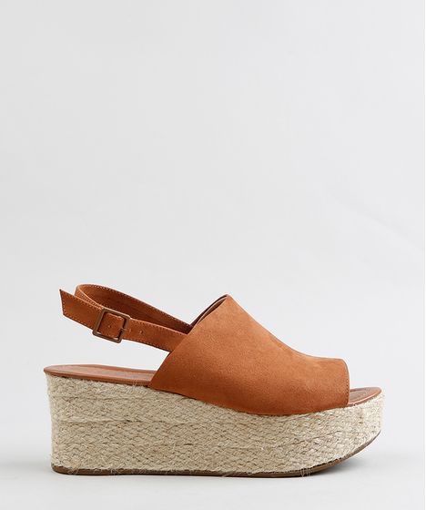 sandalia flatform corda