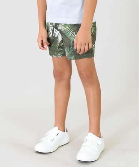 Short-Infantil-Agua-de-Coco-Estampado-Palmeira-Verde-Escuro-9260756-Verde_Escuro_1